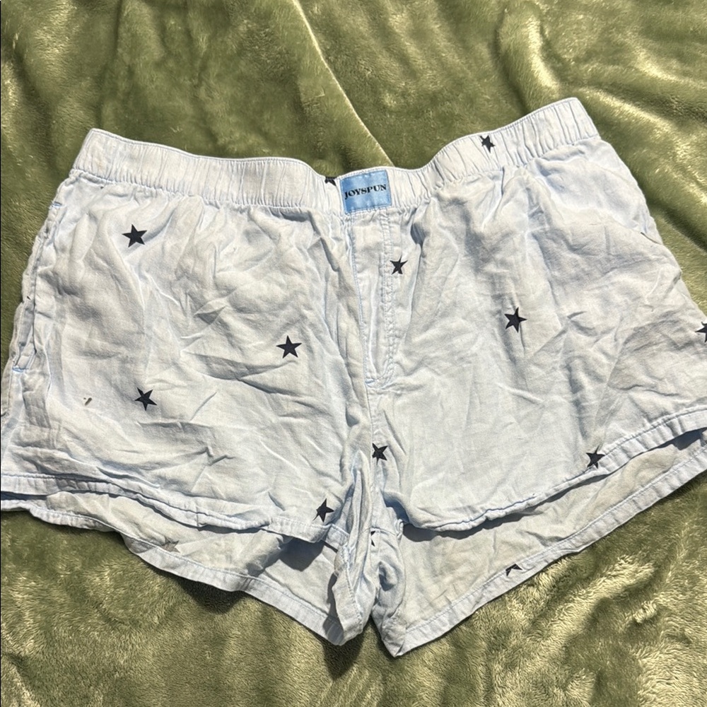 Blue and Black Athletic Shorts with Relaxed Fit